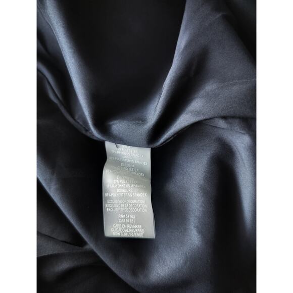 New Tommy Hilfiger Women's Navy Blue Midi Skirt Red White Stripes at Waist Sz 6 - Picture 11 of 11